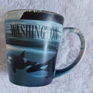EUC Washington Whales Coffee Cup Mugs 9 Ozs #101